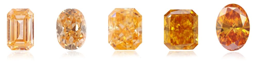 Diamanti fancy arancio